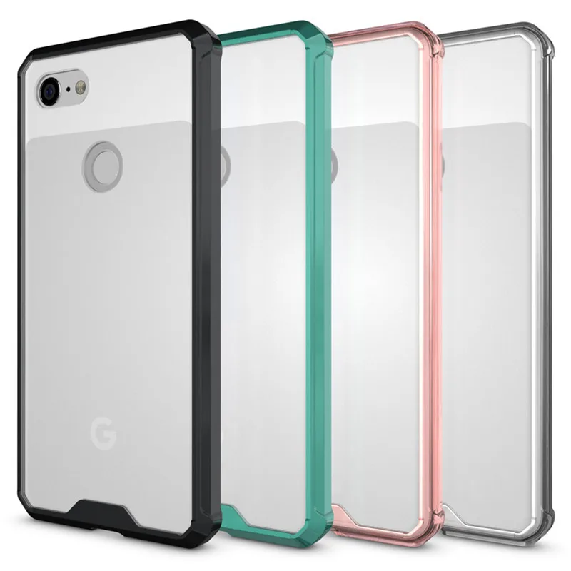 Для Google Pixel 3 Чехол XL силиконовый бампер противоударный Прозрачный жесткий чехол