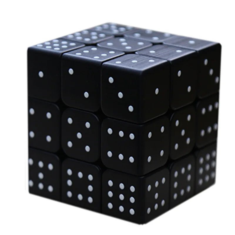 

3x3x3 3D Speed Twist Three-dimensional Emboss Sudoku Magic Cube Intellectual Development Brain Game Blind Toy