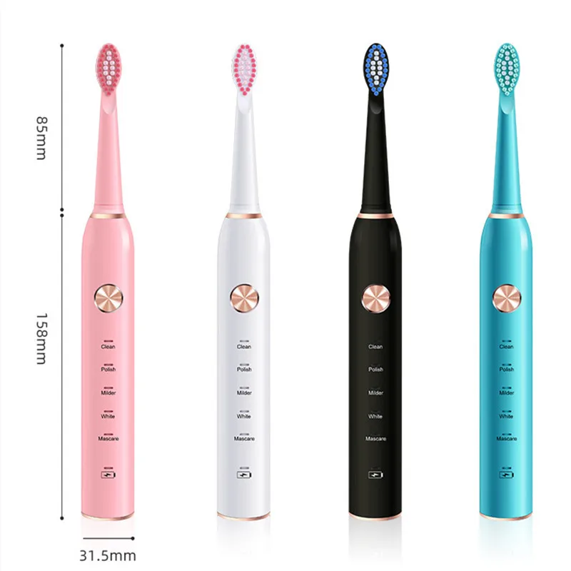 Electric Toothbrush XM-801 Oral B Sonic Waterproof Rechargeable Timer Brush Portable with Case Tooth Brush Sensitive Clean Electric Toothbrush XM-801 Oral B Sonic Waterproof Rechargeable Timer Brush Portable with Case Tooth Brush Sensitive Clean