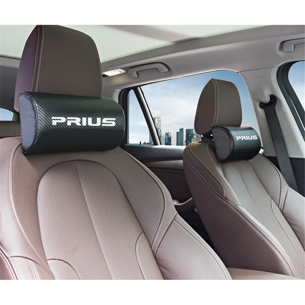 Автомобильный Стайлинг Для Toyota Prius Camry RAV4 Yaris аксессуары для автомобиля шеи подушки обе стороны искусственная кожа один подголовник 1 шт