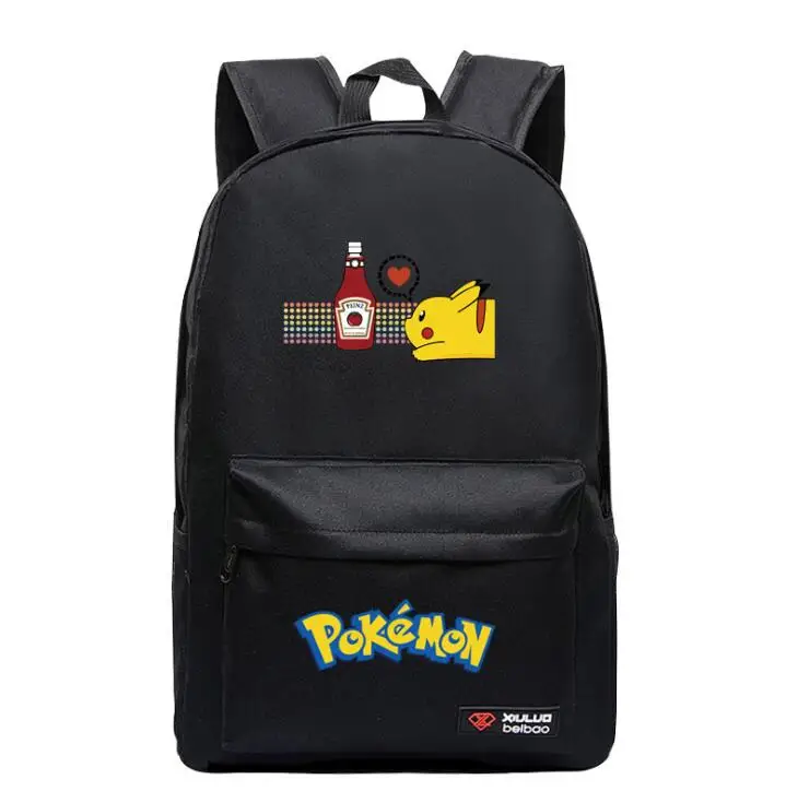 Pokemon Gengar, Светящийся рюкзак, школьные сумки для подростков, девочек, мальчиков, рюкзак для ноутбука, повседневный рюкзак для путешествий, Evee, детские сумки для книг