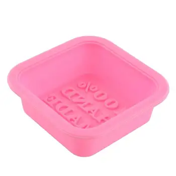 

100% Hand made 3D Square Shape Design DIY Silicone Soap Mold Fondant Cake Decorating Tools Soap Making Mould