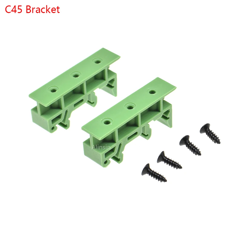 Conjunto = 20 Peças Pcb 35 mm C45 Din Trilho Montagem Adaptador Placa de Circuito Suporte Suporte Clipes Portador 10