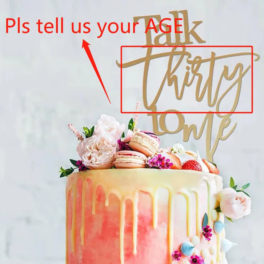 Posh Toppers Cake Toppers in Acrylic, Mirror, Glitter or Bamboo ...