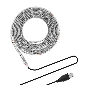 

200cm 78.75inch DC 5V 120 Leds SMD 5050 USB Cable LED Strip Light for TV Computer Desktop Laptop Tablet PC Car Cigar Lighter Bac