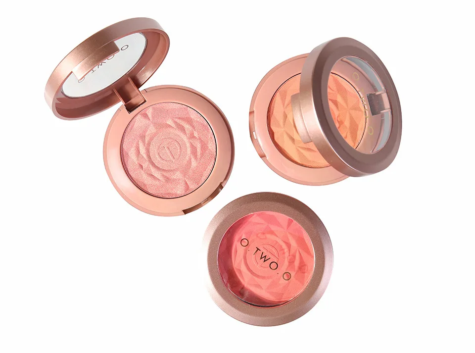 O.TWO.OSingleBlushBlush,Long Lasting Baking Powder, Bright SkinColor, Long Lasting Rouge 6 Colors 9120 Makeup BlushPaletteBlush
