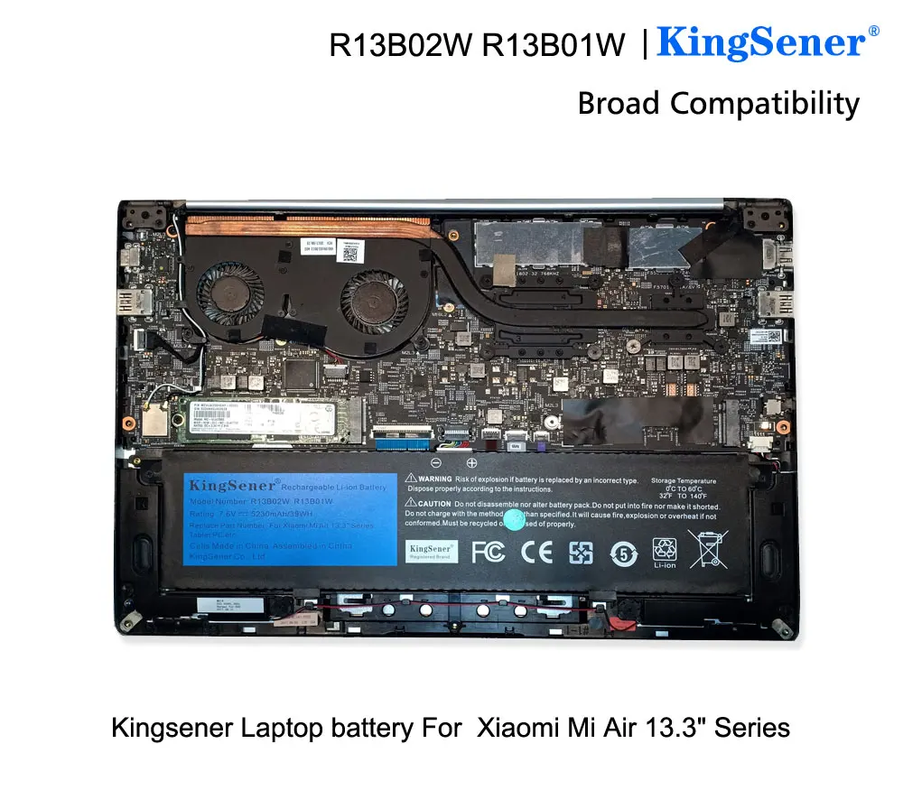 Аккумулятор Kingsener для Xiaomi Mi Air 13.3&quot|Аккумуляторы ноутбуков| |