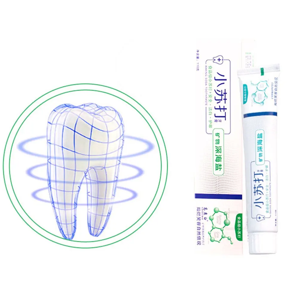 Press Type Teeth Whitening Toothpaste Baking Soda Pressing Toothpaste Fresh Tone Oral Care To Tooth Stains
