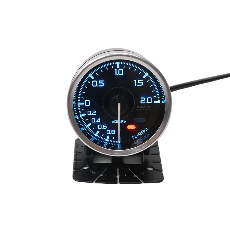 Для Def A1 boost Gauge автомобильный Измеритель 60 мм турбо температура воды Напряжение Температура масла давление масла вакуумный измеритель скорости 7 цветов - Цвет: TURBO