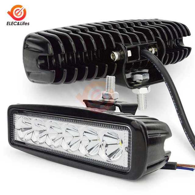 6 Led Offroad Car Work Light Spotlight Running Light 12v For Led 12v  Waterproof Automotive Led Headlight Focos Led 4x4 Off Road - AliExpress