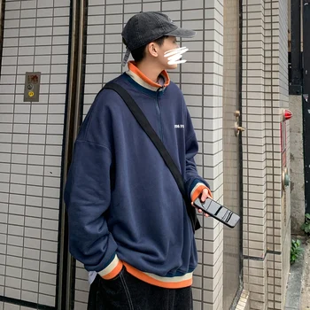 

2020 New Spring And Autumn Korean Version Of The Tide Brand Printed Harajuku Casual Pullover Cotton S-XL