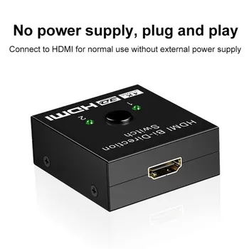 

Bi-Direction HDMI 2.0 Cable Switch Switcher Splitter Hub Plug And Play 4k 1080p HDMI Switch NEW.