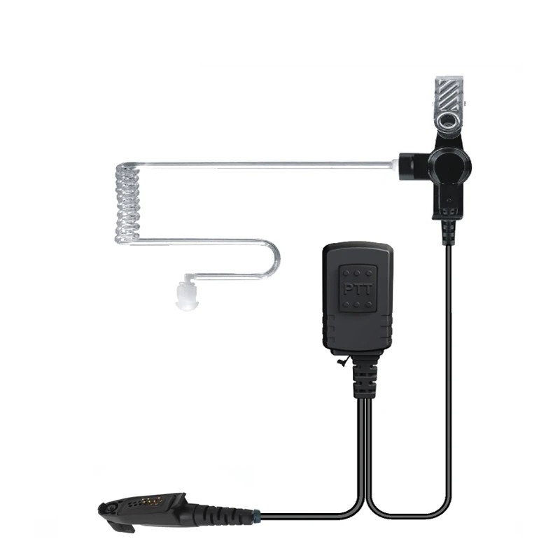 Waterproof IP54 Acoustic Tube Headset MIC For Two Way Radio Motorola GP328PLUS ,GP338PLUS ,GP344,GP388