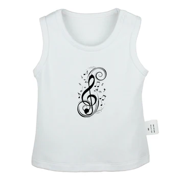 

Pokemon Pokeball Art Music notation Treble clef Design Newborn Baby Tank Tops Toddler Vest Sleeveless Infant Cotton Clothes