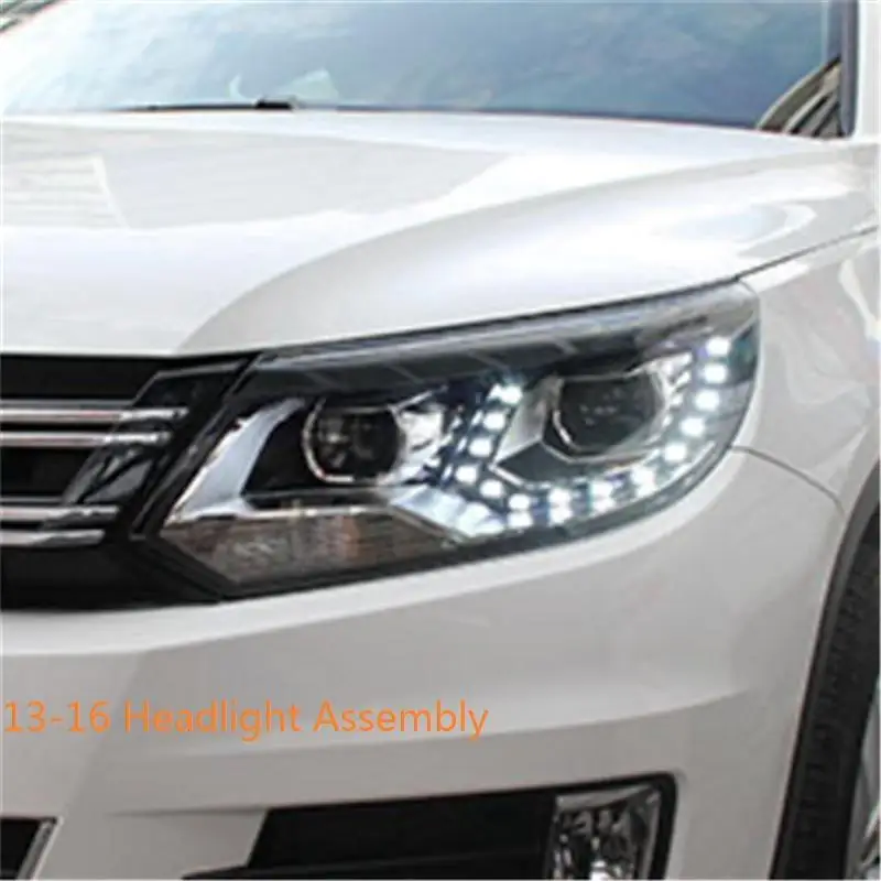 Assessoires внешние Luces Para дневные ходовые огни аксессуары авто светодиодные Drl Автомобильные фары 13 для Volkswagen Tiguan - Цвет: Number 8