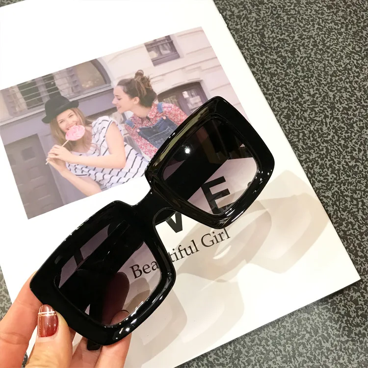 Модные Винтажные женские солнцезащитные очки в виде черепахи, фирменный дизайн, ретро квадратная оправа, женские солнцезащитные очки с линзами S156