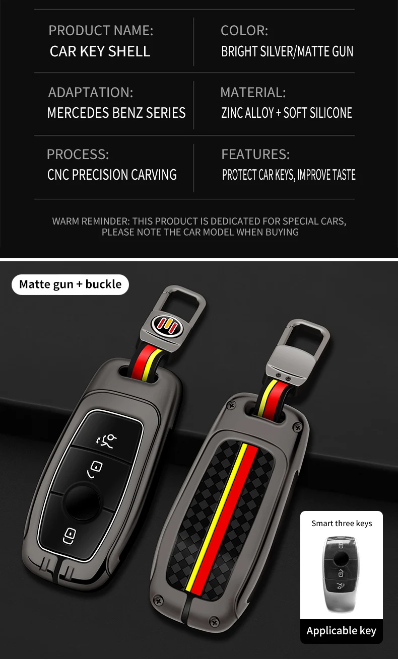 Portachiavi in metallo con telecomando per auto portachiavi per Mercedes Benz classe A C E S classe G GLC CLE CLA GLB GLS W177 W205 W213 W222 X167 borsa AMG 19 Portachiavi in metallo con telecomando per auto portachiavi per Mercedes Benz classe A C E S classe G GLC CLE CLA GLB GLS W177 W205 W213 W222 X167 borsa AMG - Hfefe6531594d4a13b8afe84c5d626cf6Q