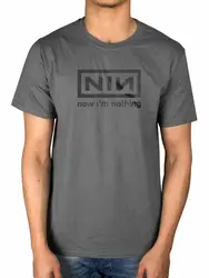 Официальный Nine Inch Nails Now Im Nothing t-shirt Trent Reznor The Rotable With Te хлопок дышащие мужские топы Футболка