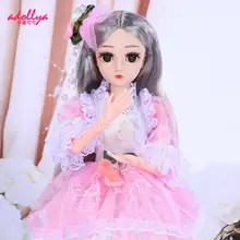 Adollya Makeup Doll BJD 1/4 Doll 18 Joints Female Body With Clothes Lace Skirt Shoes Wig Hair Accessories Bjd Dolls For Girl Toy