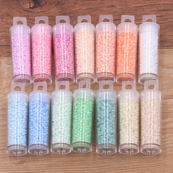 

700pcs/lot 14 Color 2mm Colourfor Round Glass Seed Beads Charm Czech Beads DIY Bracelet Necklace For Jewelry Making Accessories
