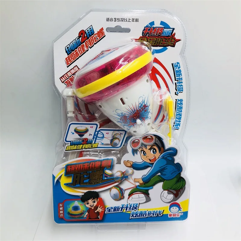 Large Size Anecdotes Fitness Spinner Shining Music Spinner Innovation Dual Purpose Children'S Educational Stall Hot Selling Toy
