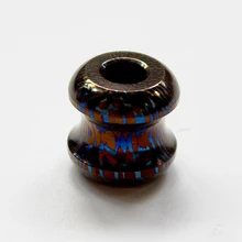 1 шт. титановый сплав нож кулон ключ кулон браслет бусины аксессуары нож бусины Титан дамасский Паракорд шарик