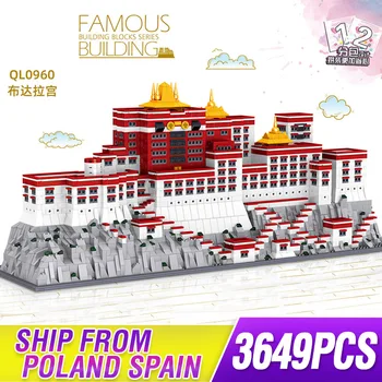 

3649PCS Chinese Architecture Model Toys The Potala Palace Set Building Blocks Bricks Kids Educational Toys Christmas Gifts