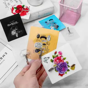 

Strong invisible cartoon hook wall kitchen adhesive hook creative nail-free suction cup hook Seamless Bathroom Adhesive Holder