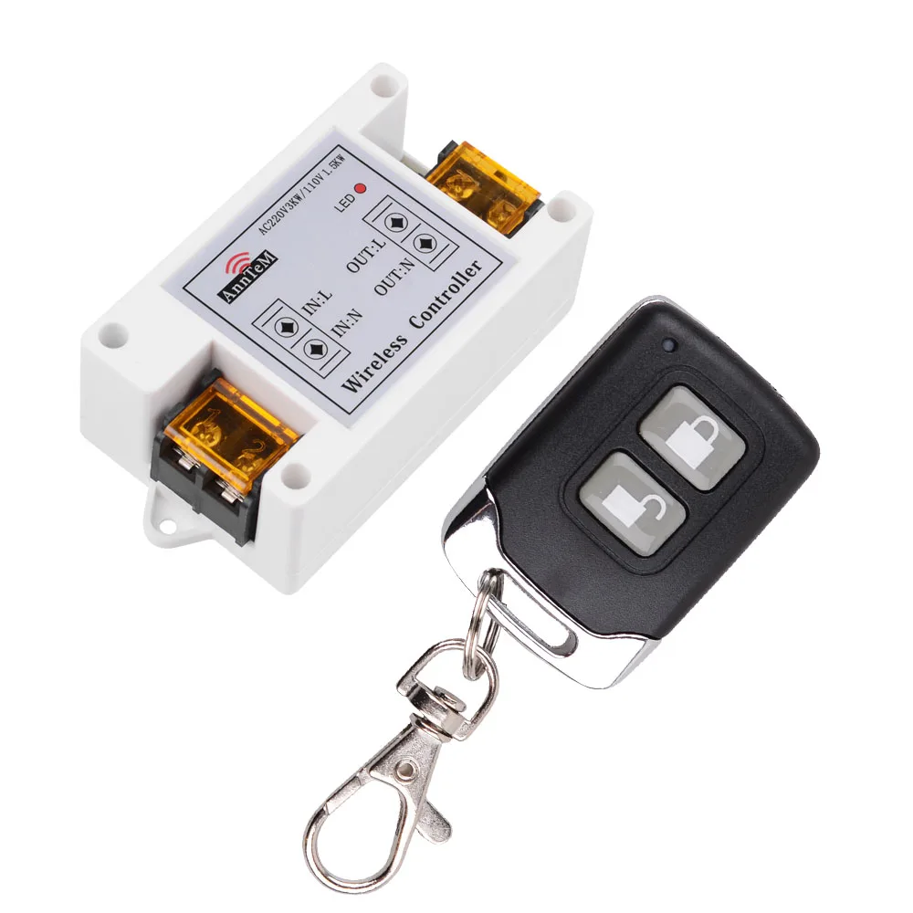 AC 85 110 220 V RF беспроводной пульт дистанционного управления Переключатель 40A