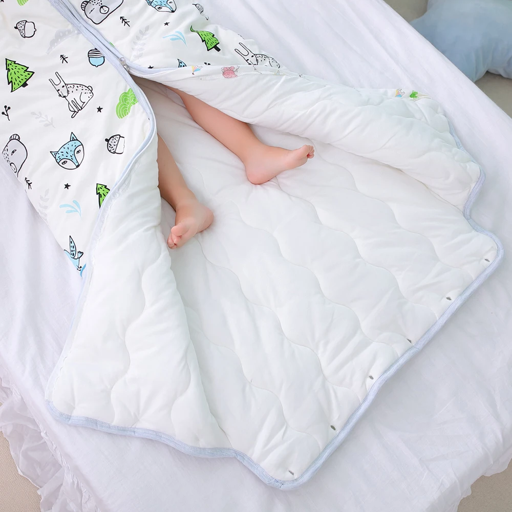 Baby Toddler Sleeping Bag Kids Nap Mat Pad Anti-kick Quilt Artifact with Removable Pillow Kindergarten Children Sleeping Bag