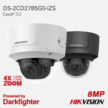 

Hikvision Original IP Camera DS-2CD2785G0-IZS EasyIP 3.0 4X ZOOM 4K 8MP H.265+ EXIR VF Dome All-metal IP67 IK10 120dB WDR