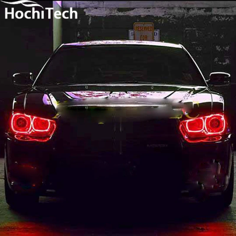 Для Dodge charger 16 видов цветов светодиодные фары rgb halo angel eyes комплект аксессуары для стайлинга автомобилей 2011 2012 2013