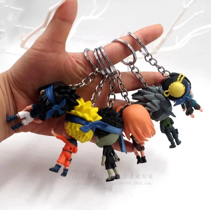 

18 generations of 6 Naruto Tornado Naruto Sasuke figurine Keychain Accessories pendant gift