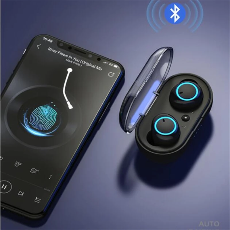 30 шт. D10 TWS отпечатков пальцев сенсорные Bluetooth наушники HD стерео беспроводные наушники с шумоподавлением игровая гарнитура Airdots горячая распродажа