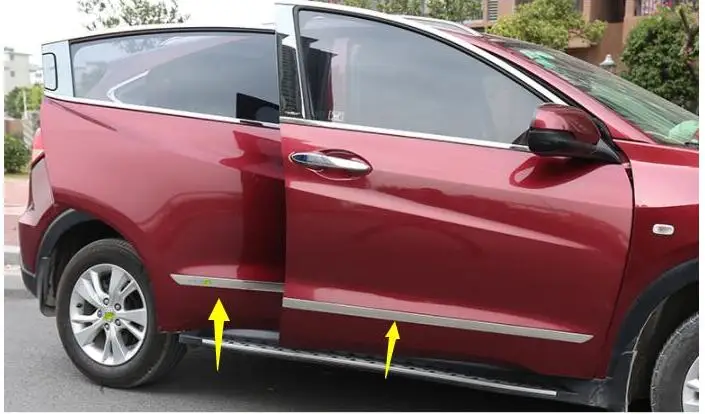 Для Honda VEZEL украшения тела бар анти-столкновения бар анти-полоски против царапин двери брюки для женщин бар