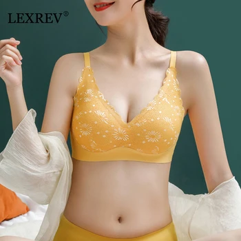 

Elastic Gathering Bralette Push Up Bra Anti-light Wild Bra Tube Top Sexy No Rims Bra