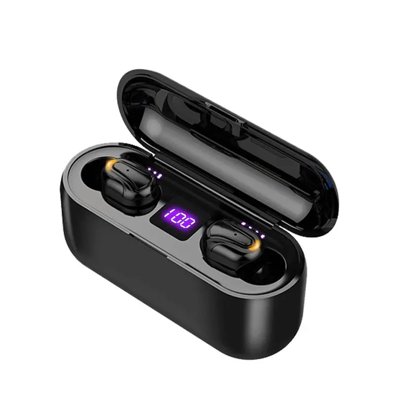 Q32 Plus игровая гарнитура для телефона, Bluetooth наушники, Спортивные Беспроводные наушники Tws, мини наушники Blutooth 5,0, наушники с микрофоном - Цвет: Black Game Headset