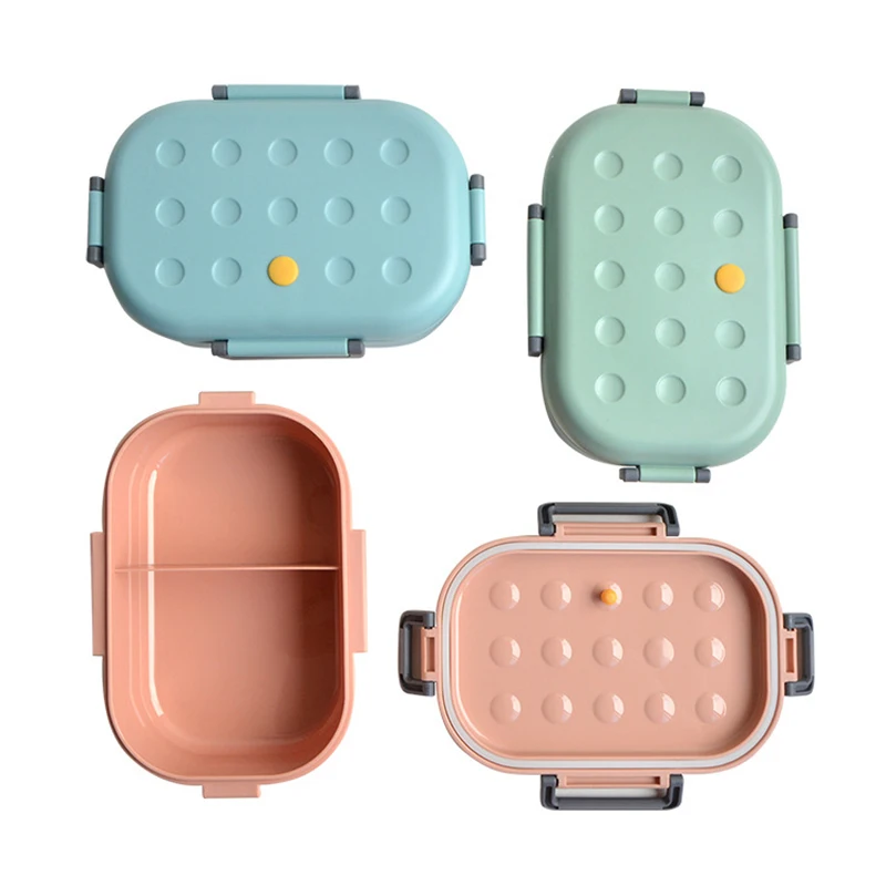 Bento пластиковые контейнеры для хранения пищевых продуктов Bento Box 2 Comp Microwavable Ланч-боксы для переноски еды
