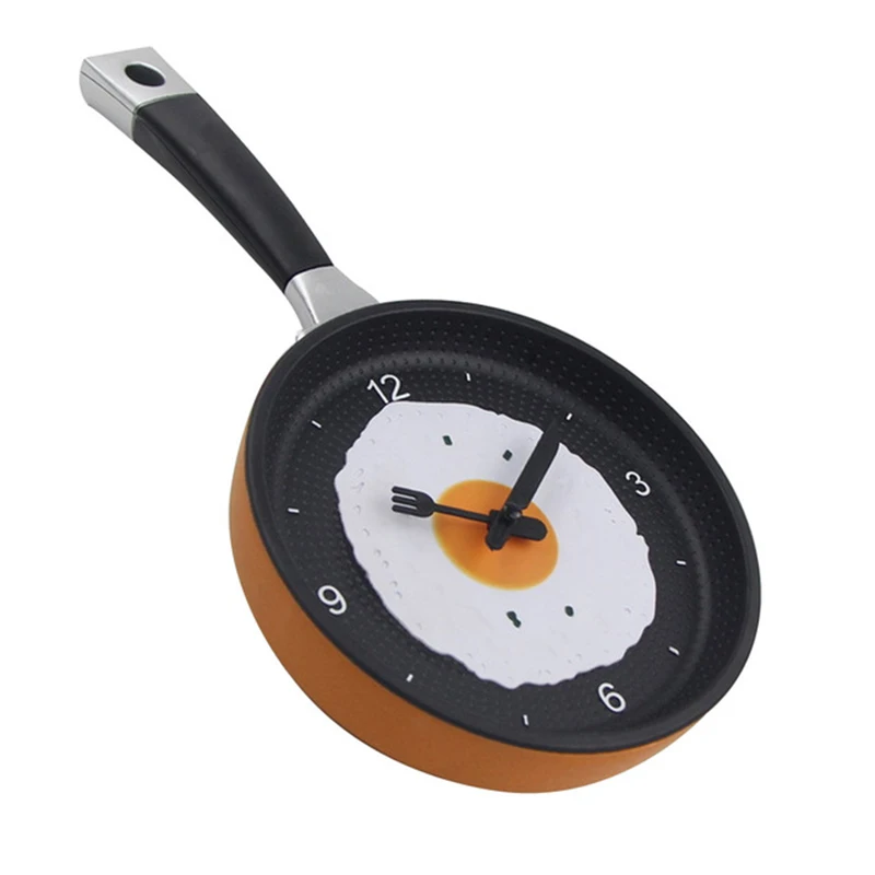 wall clock 4 QMJHVX Креативный дизайн столовых приборов сковорода настенные часы гостиная кухня коридор исследование украшение для дома часы horloge murale - Цвет: wall clock 4
