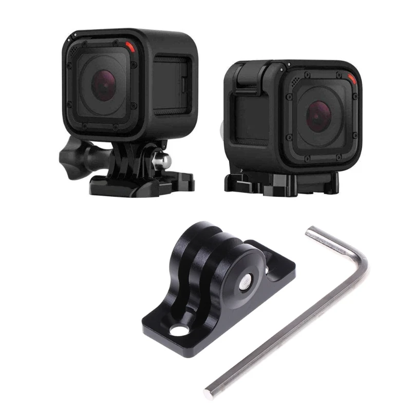 

Mounting Adapter CNC Aluminum Flat Bottom Bolt Kit Set for GoPro Hero 1 2 3 4 3+