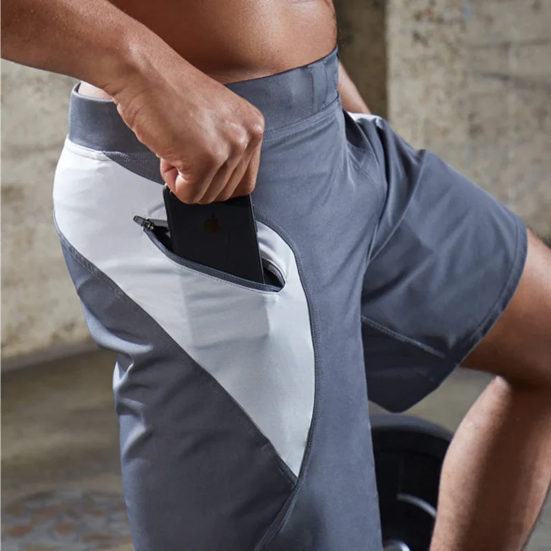 Seller New Fashion Men Breathable quick-drying Shorts Bodybuilding Sweatpants Fitness Short Joggers Casual Gyms Men Shorts