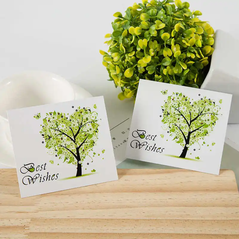 20pcs Paper card New holiday multi-pattern optional holiday wedding celebration commemorative birthday card 8.5*9.5CM - Цвет: 1