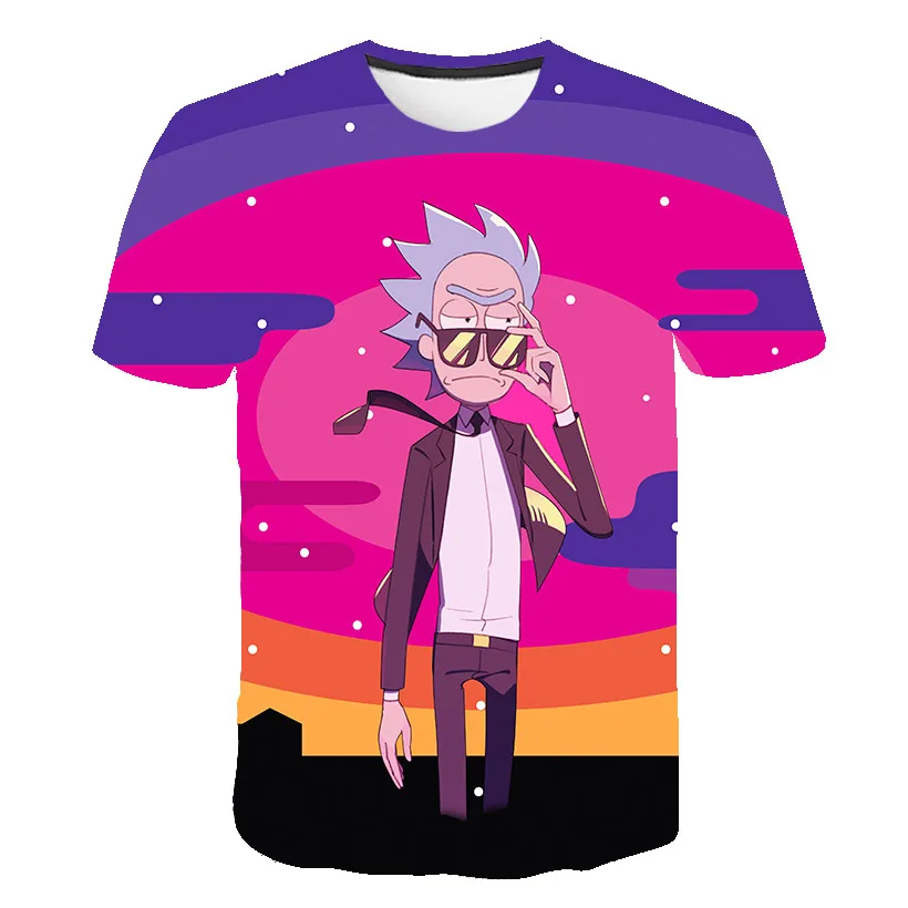 Nuevo Rick y Morty 3D impresión Camiseta cuello redondo manga corta унисекс verano мужские футболки Рик Морти camisetas хип-хоп n - Цвет: TX-2468