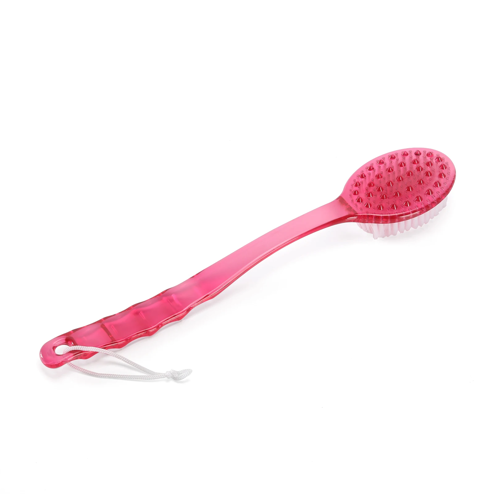 1 brosse de douche double face pour le dos, brosse de bain avec long
