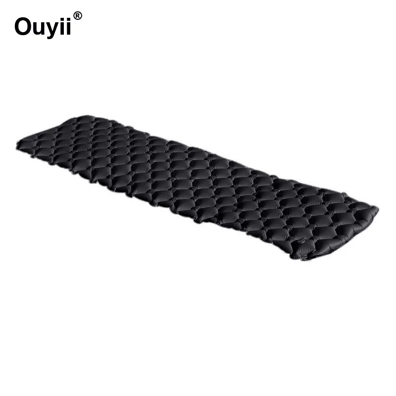 Nylon gray Outdoor Air Mattresses Camping Hiking Backpacking Travel Tent Sleeping Pad Moisture-proof Inflatable Cushion Sleeping Mattress - Цвет: Nylon gray