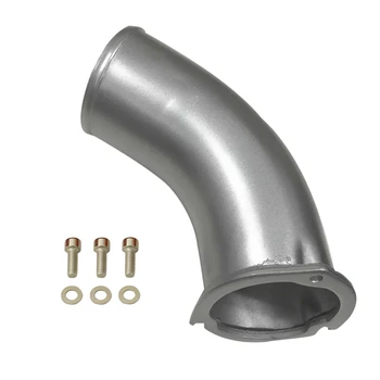 

3.5 inch High Flow Turbo Inlet Air Intake Elbow Horn Silvery for Chevy GM 6.6L LB7 Duramax crude oil -2001-2004