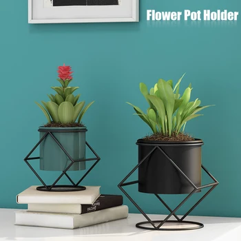 

Iron Art Bedroom Simple Modern Easy Clean Flower Pot Holder Display Rack Breathable Living Room Home Decor Balcony Nordic Style