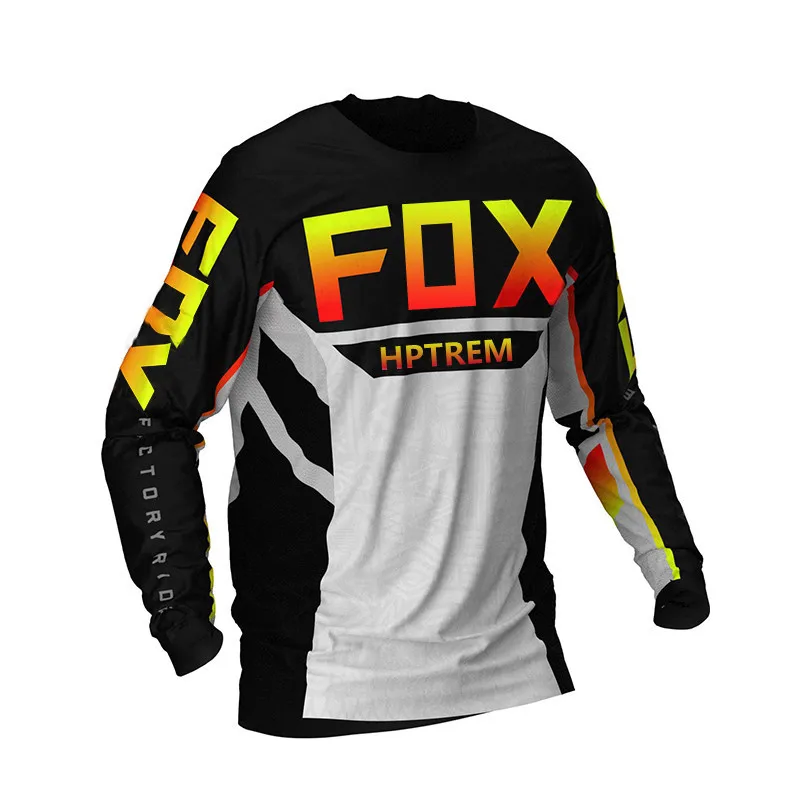 Джерси для мотокросса горнолыжные MX Велоспорт горный Mtb hptrem Fox Байк Майо Мужская