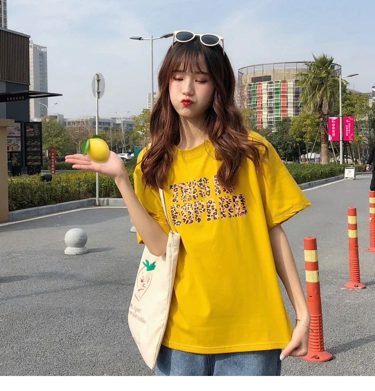 Boyfriend футболка с буквенным принтом Летняя женская Harajuku ретро летняя крутая Повседневная футболка с коротким рукавом топы