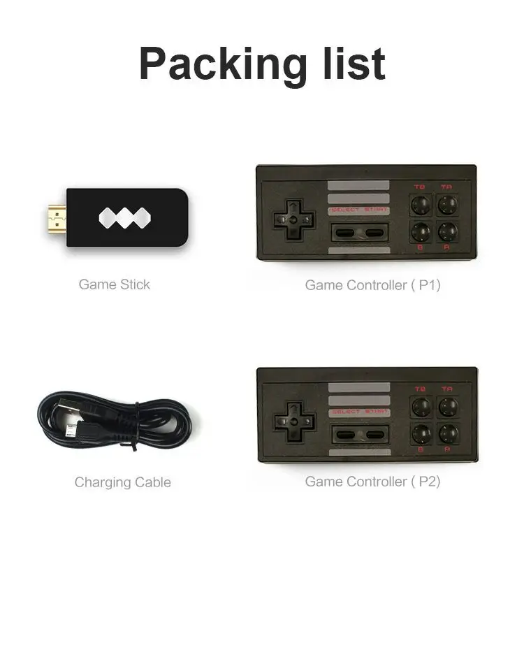 HDMI Ретро Мини ТВ игровая консоль видеоигры для игр NES с 2 беспроводными геймпадами можно загрузить на TF карту